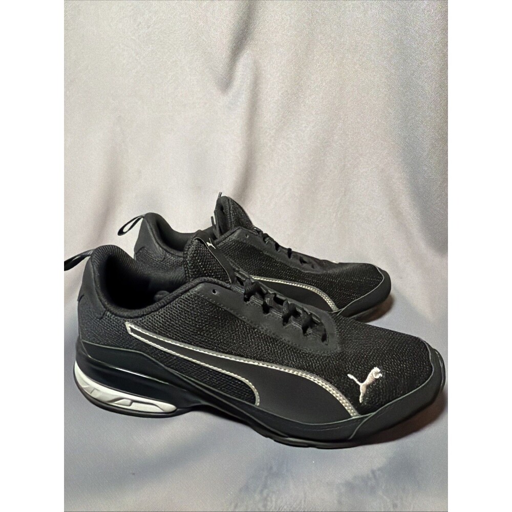 PUMA Men's Viz Runner Repeat Running Sneakers Black/White Size 9.5